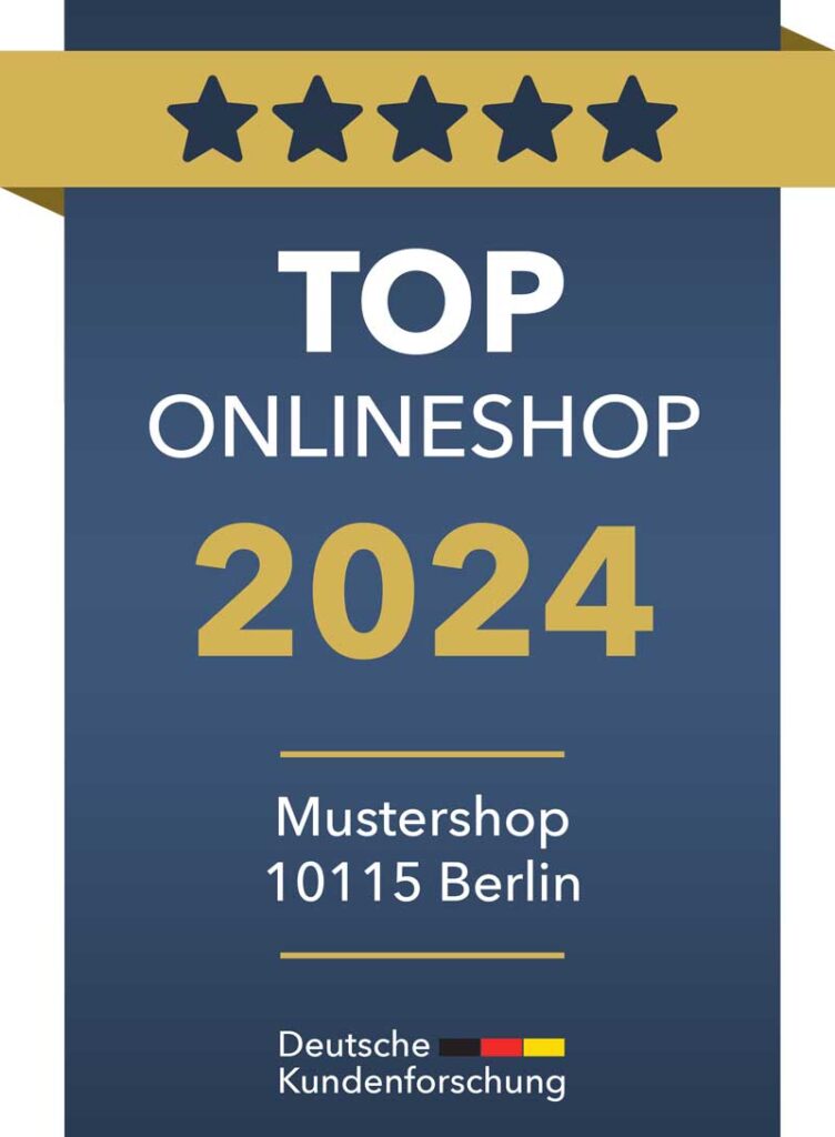 TOP-Siegel Onlineshop